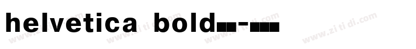 helvetica bold字体字体转换